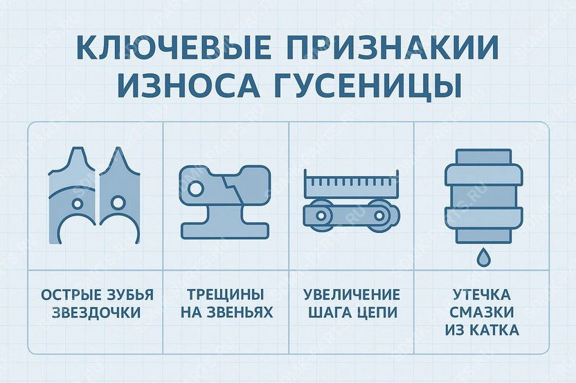 Подготовка к замене гусеницы бульдозера