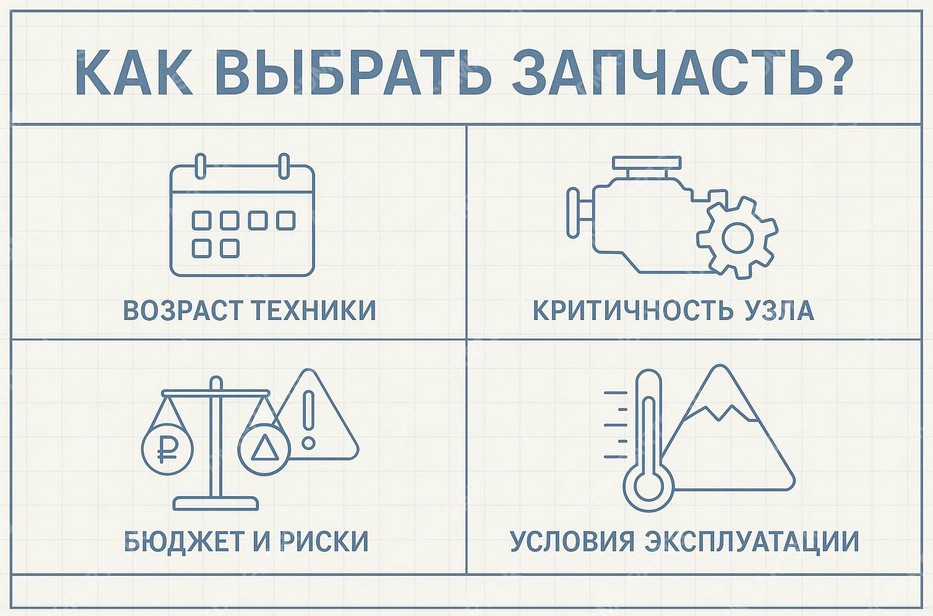 Алгоритм выбора запчастей для спецтехники
